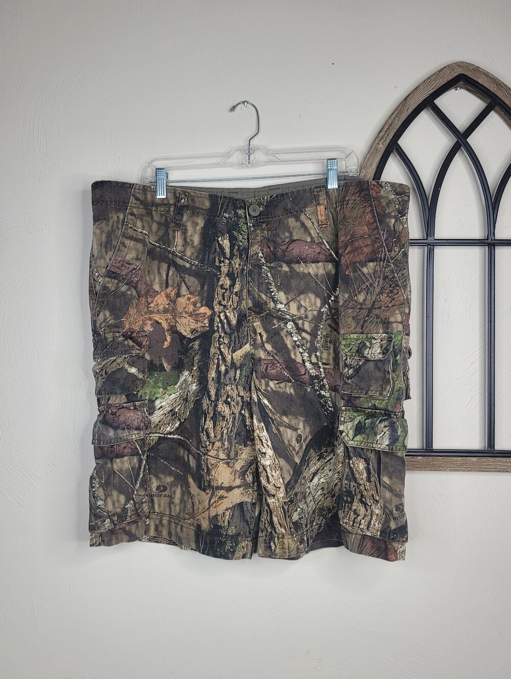 Faded Glory Mossy Oak Camo Cargo Gorpcore Shorts Men’s Size 44